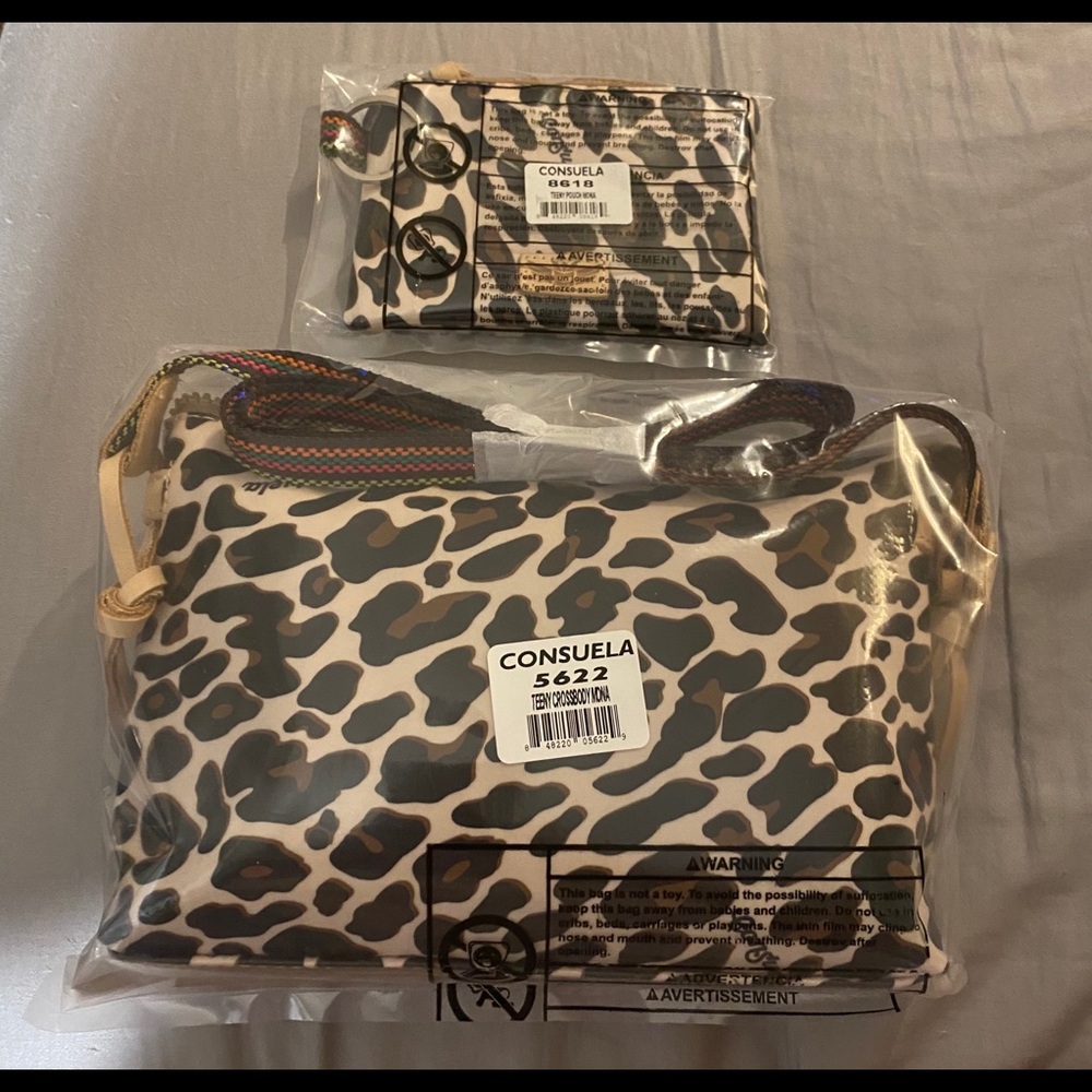Consuela crossbody and change purse NWT